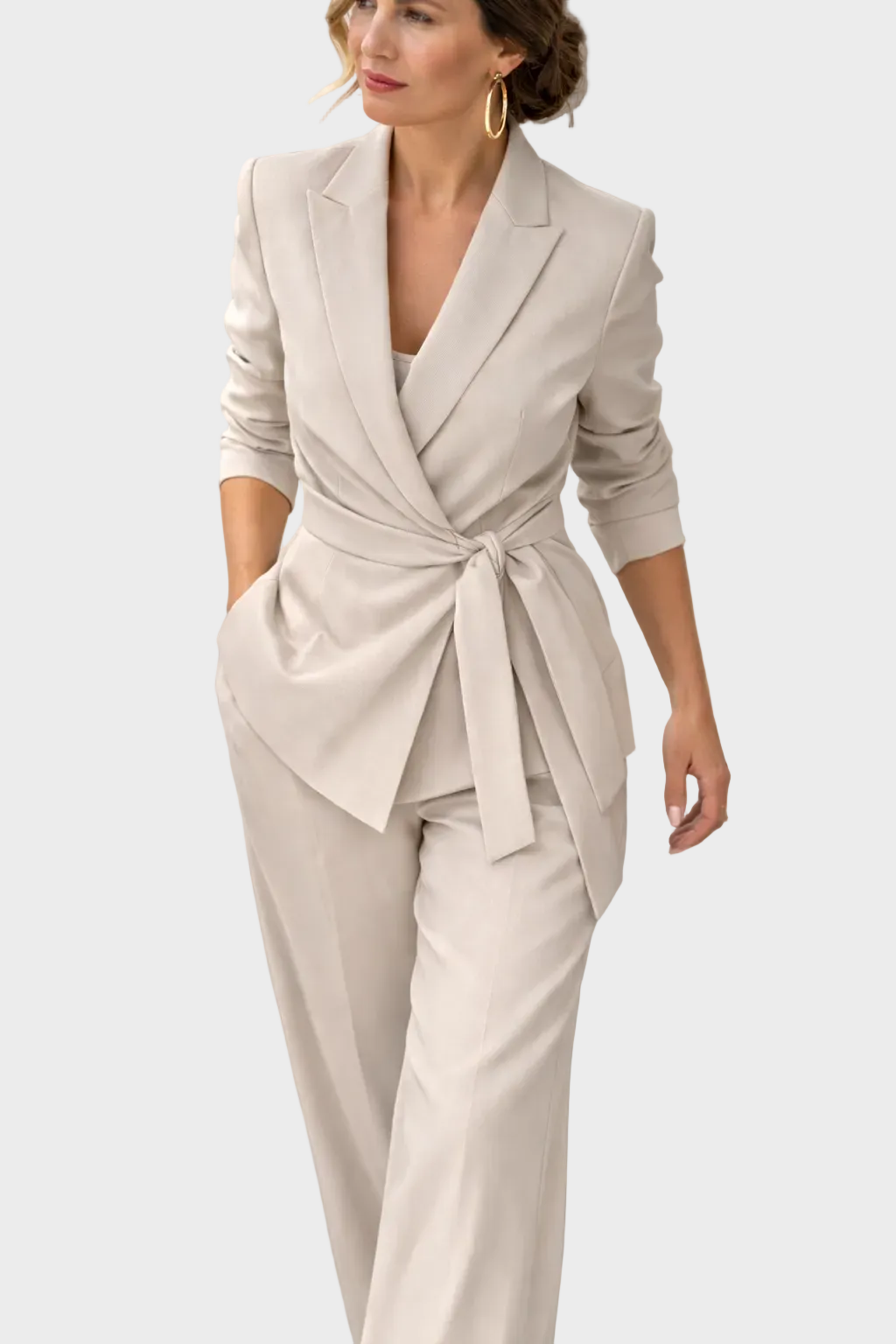 Sophia | Wide Leg Two-Piece Trouser Suit
