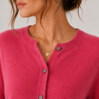 Women's Cozy Knitted Look Button Front Cardigan