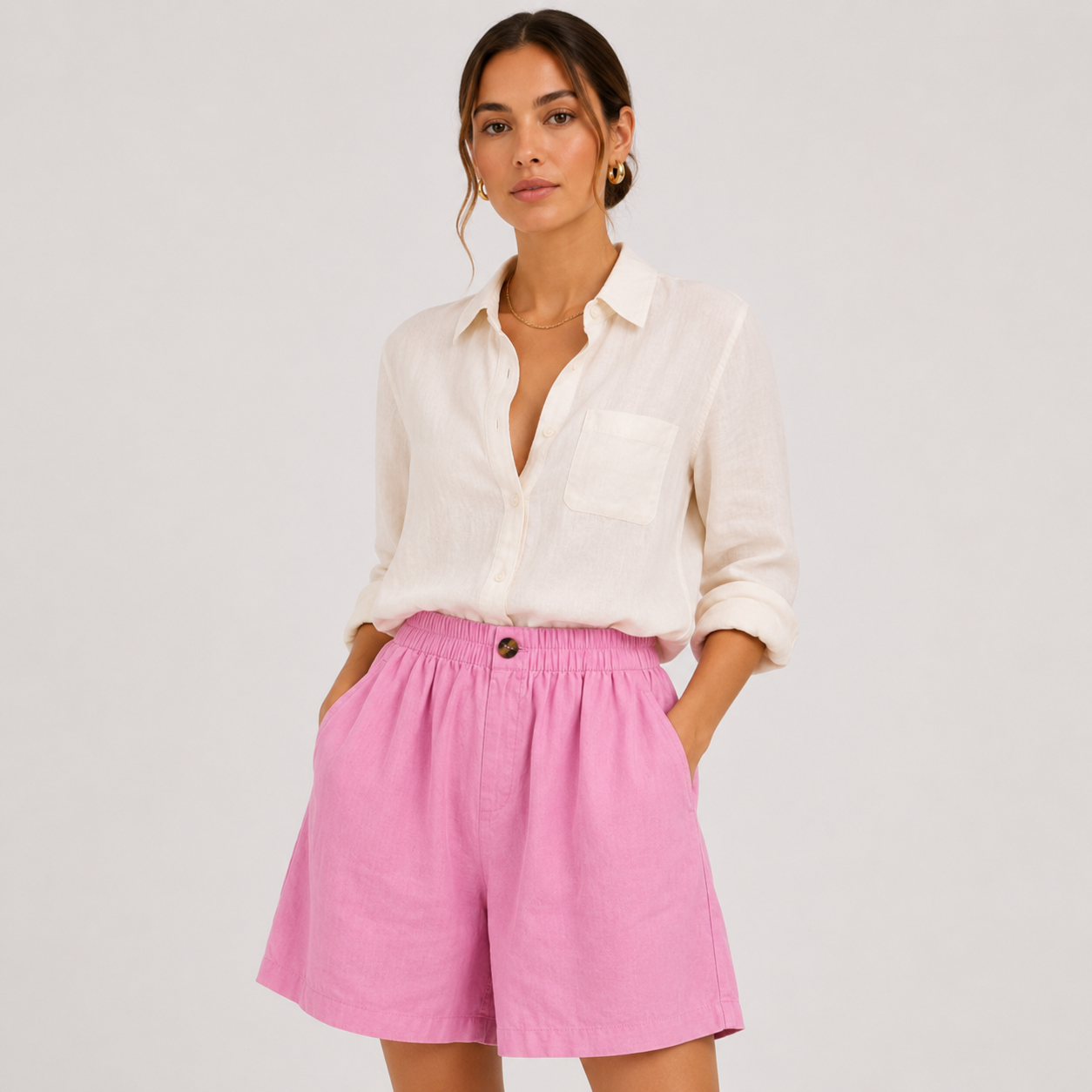 Ava | Breezy Relaxed Fit Casual Shorts