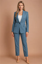 Women's Tailored Blazer Suit Set – Notched Lapel