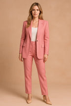Women's Tailored Blazer Suit Set – Notched Lapel