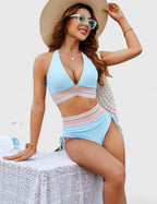 Women's Tummy Control Bikini Set – High-Waisted