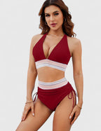 Women's Tummy Control Bikini Set – High-Waisted