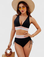 Women's Tummy Control Bikini Set – High-Waisted