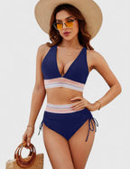 Women's Tummy Control Bikini Set – High-Waisted