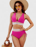 Women's Tummy Control Bikini Set – High-Waisted