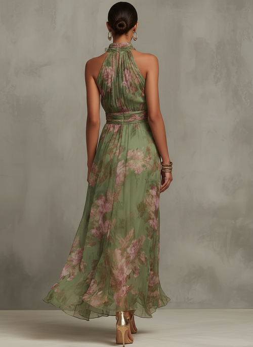 Elegant Floral Wedding Guest Dress