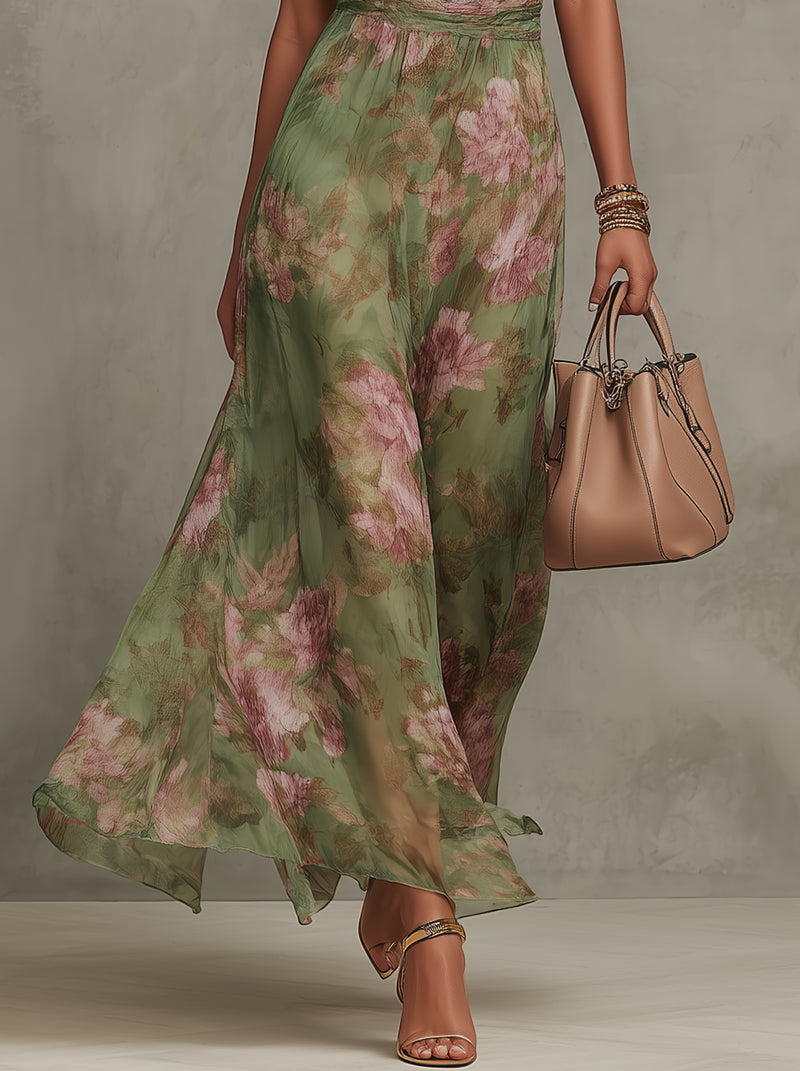 Elegant Floral Wedding Guest Dress