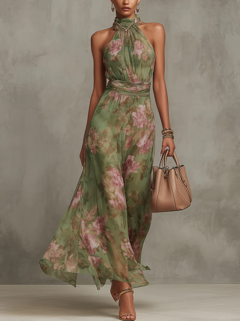 Elegant Floral Wedding Guest Dress