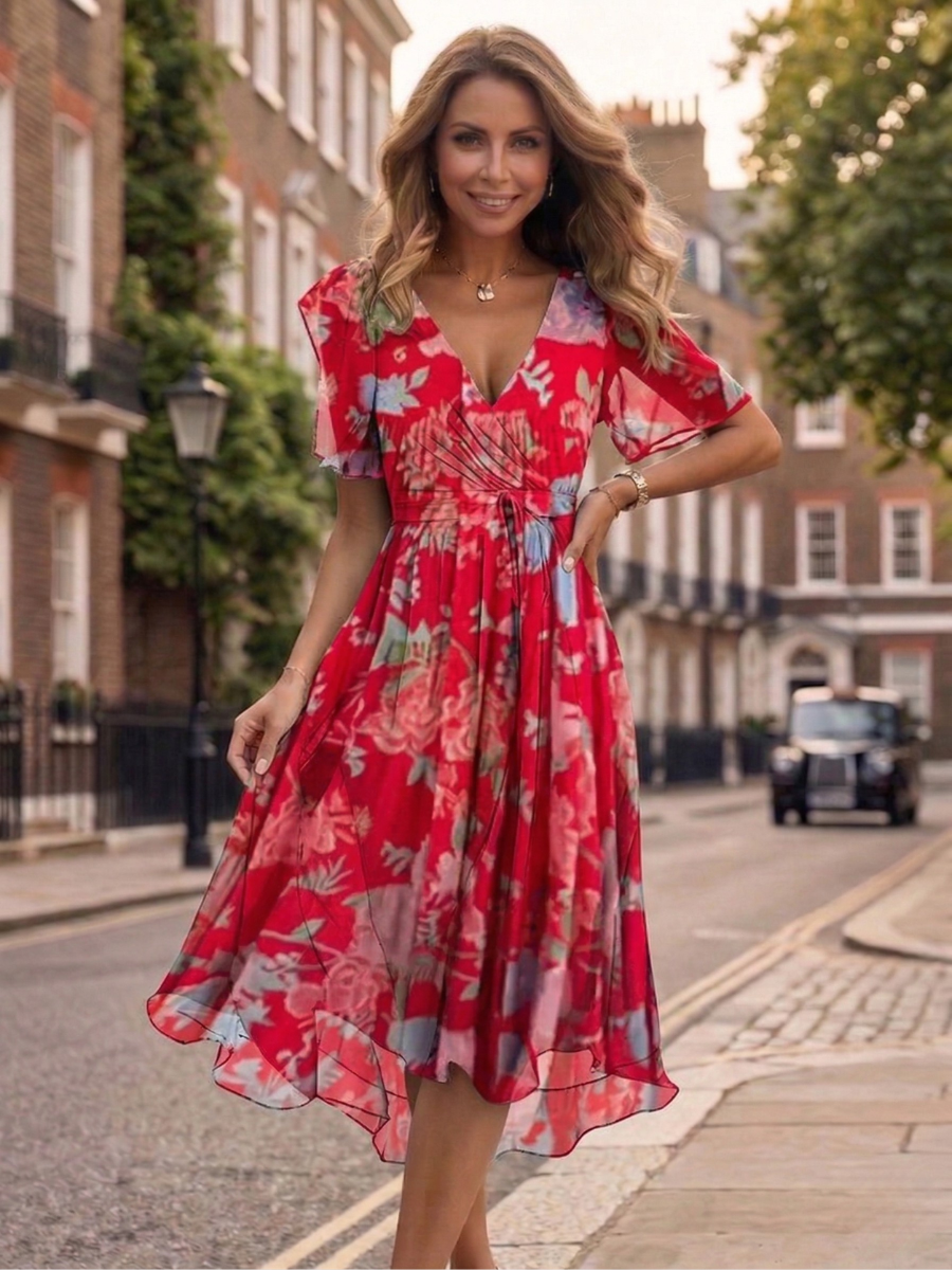 Yara | Elegant Colourful Dress