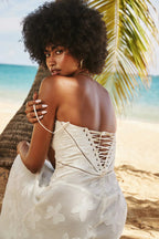 Women's Vintage Lace Floral Maxi Dress