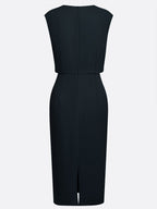 Valentina | Midi dress with side draping for sophisticated charm