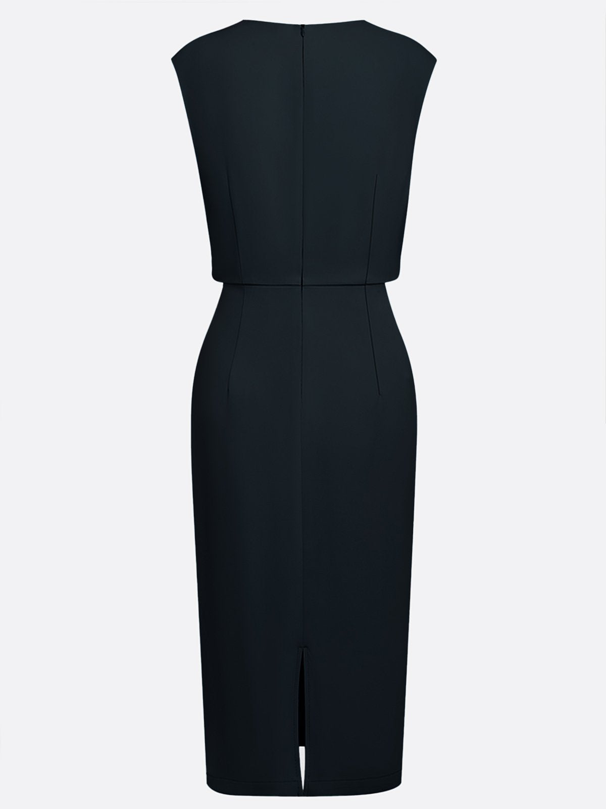 Valentina | Midi dress with side draping for sophisticated charm