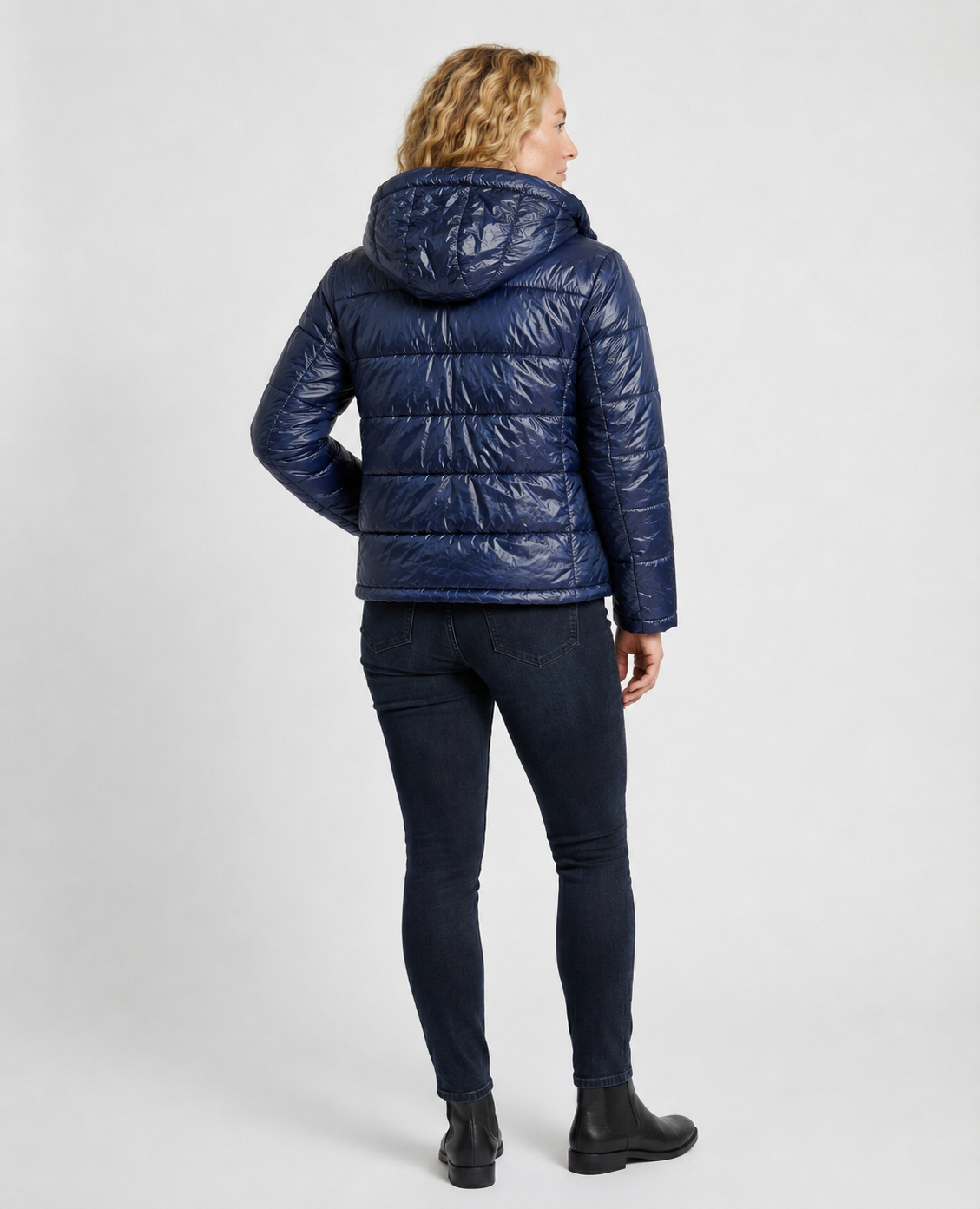 Women's Oversized Hooded Puffer Jacket – Zip Front