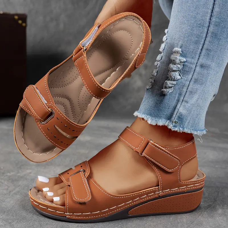 Women's Leather Orthopedic Sandals – Arch Support