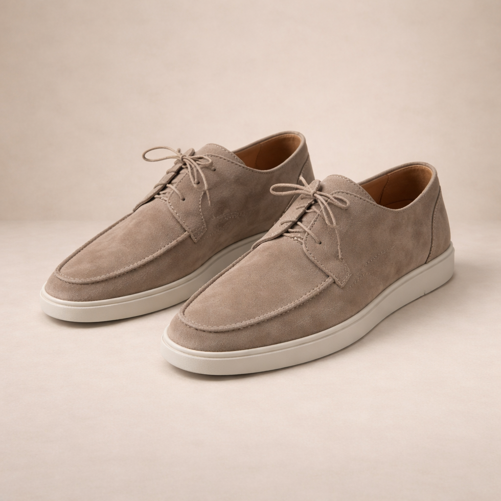 Men's Suede Lace Up Loafers