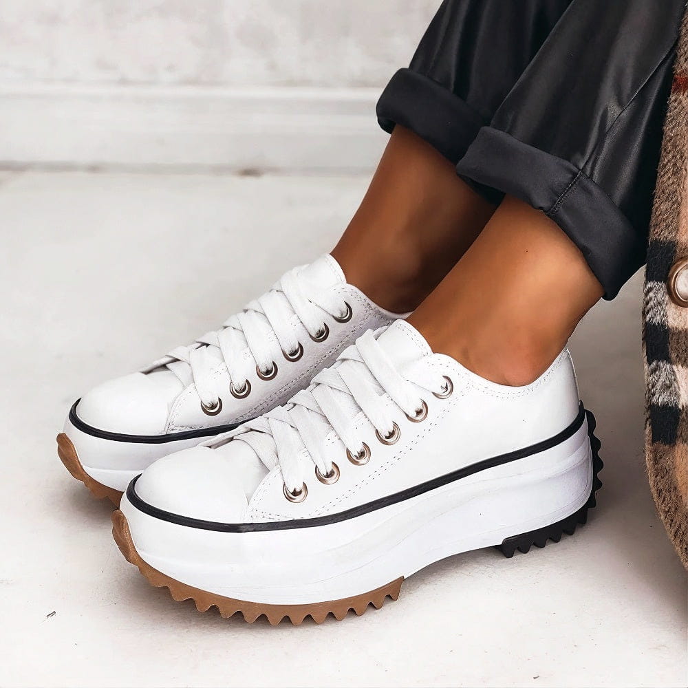 Mia | Suede Platform Sneaker – Chunky Sole