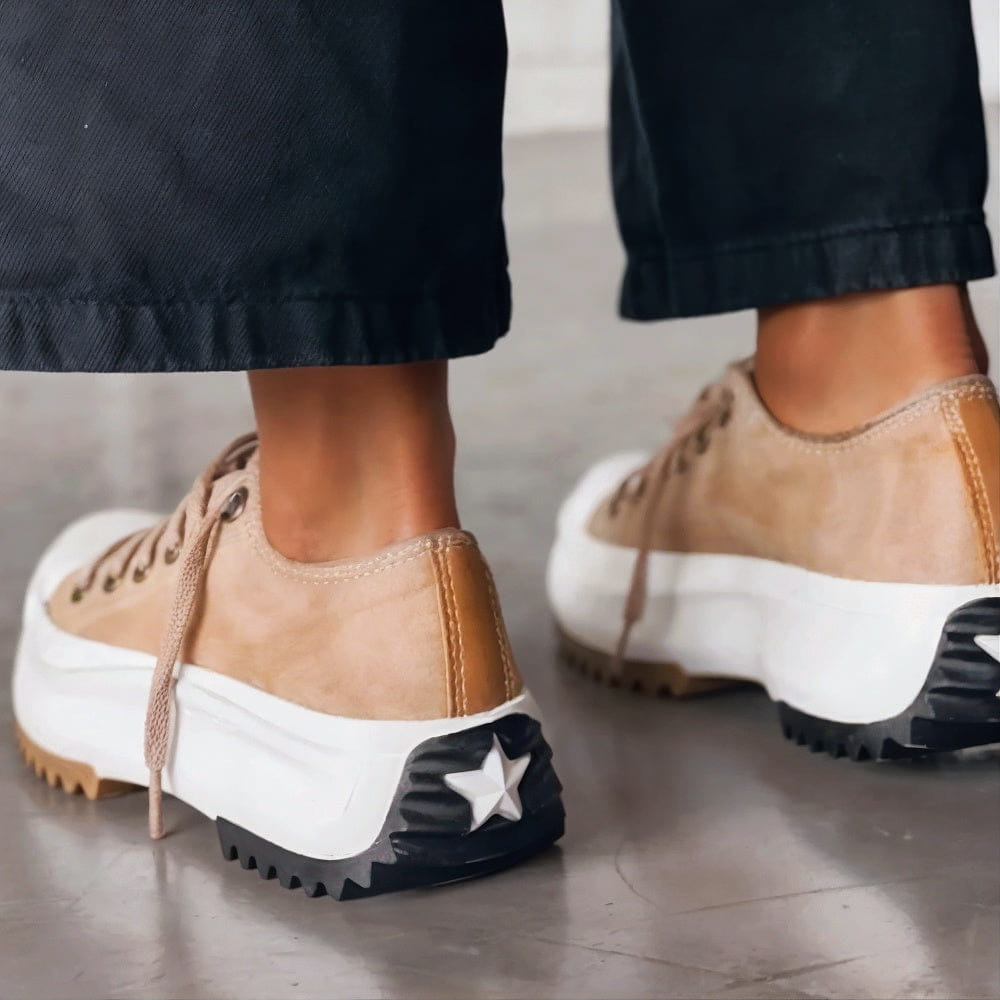 Mia | Suede Platform Sneaker – Chunky Sole