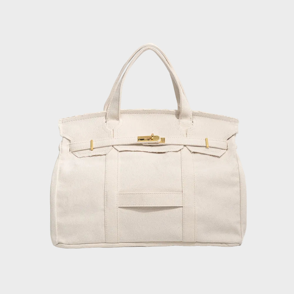 Women's Vintage Canvas Utility Tote Bag