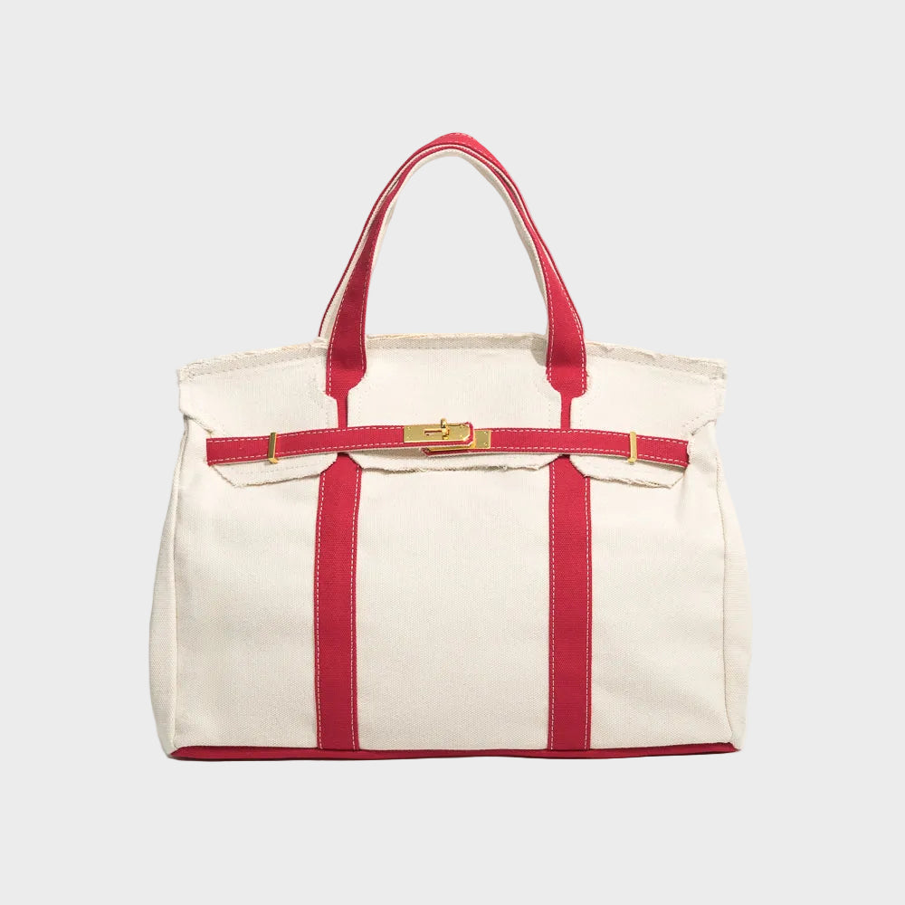 Women's Vintage Canvas Utility Tote Bag