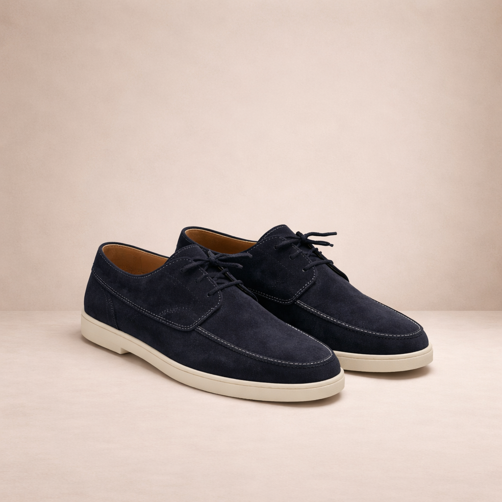 Men's Suede Lace Up Loafers