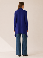 Phoebe | Draped Longline Open Front Cardigan