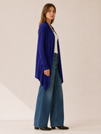 Phoebe | Draped Longline Open Front Cardigan