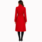 Women's Boiled Wool Button Front Coat