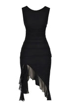 Charlotte Bodycon Midi Dress – Ruffled Hem
