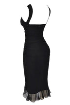 Charlotte Bodycon Midi Dress – Ruffled Hem