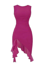 Charlotte Bodycon Midi Dress – Ruffled Hem