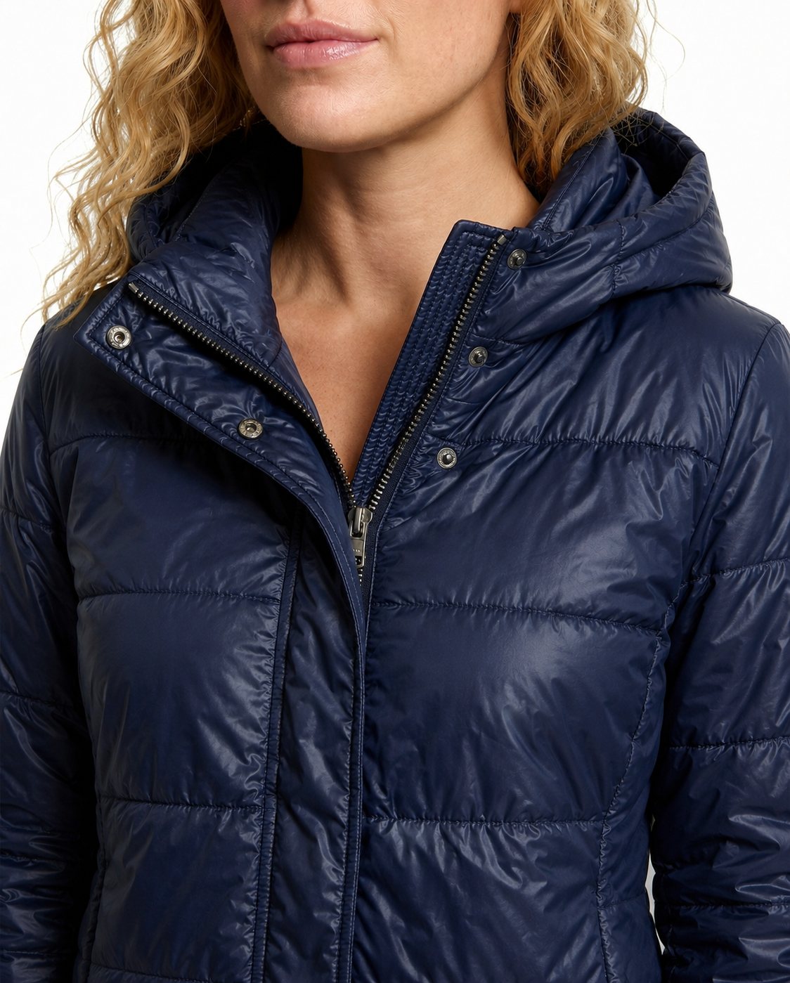 Women's Oversized Hooded Puffer Jacket – Zip Front