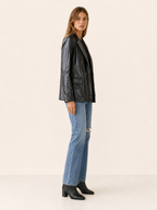 Alice | Sleek Oversized Faux Leather Blazer