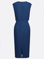 Valentina | Midi dress with side draping for sophisticated charm