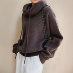 Charlotte Women's Merino Wool Turtleneck Hoodie