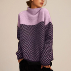 Willow Women's Herringbone Turtleneck Jumper