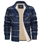 Men's Sherpa Lined Plaid Jacket