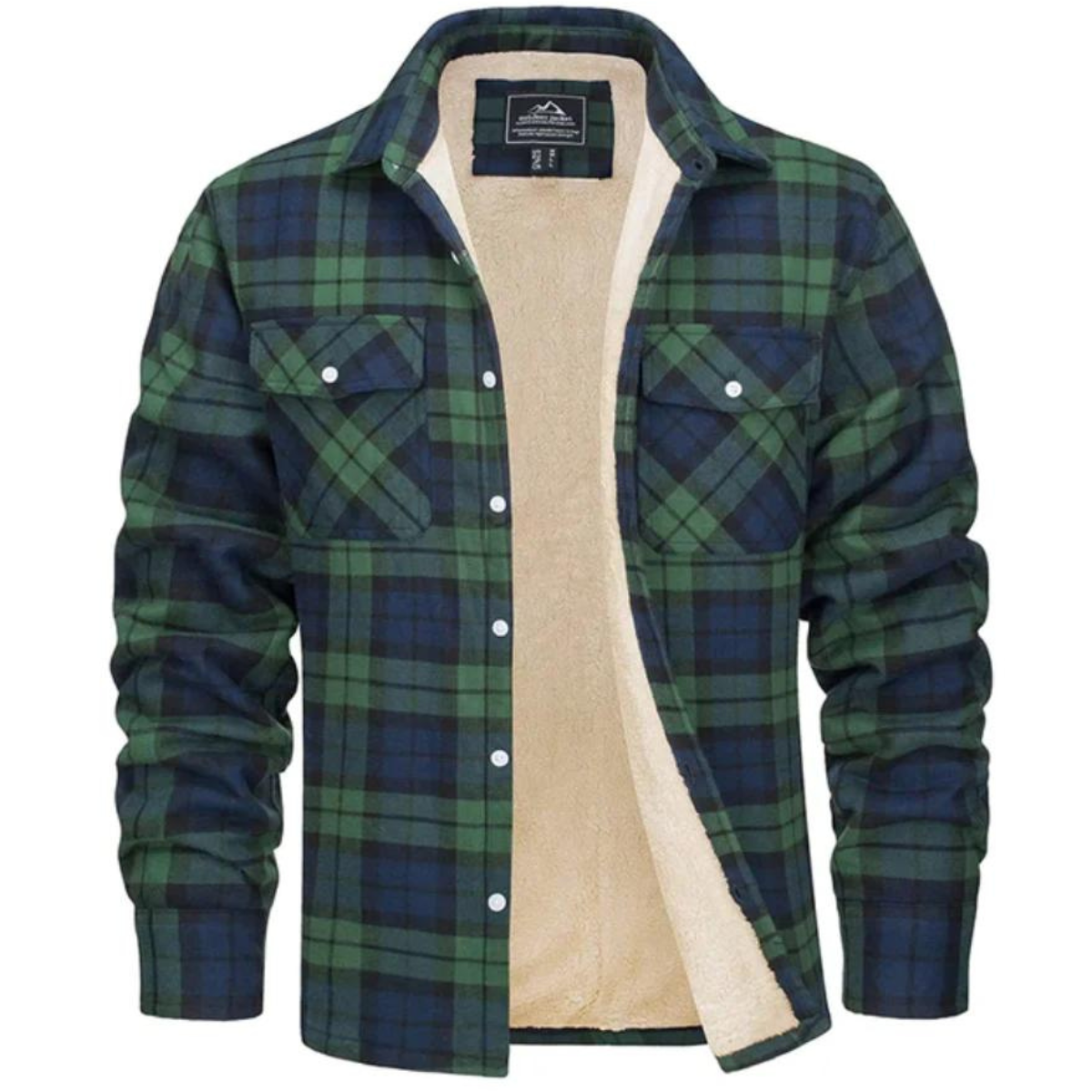 Men's Sherpa Lined Plaid Jacket