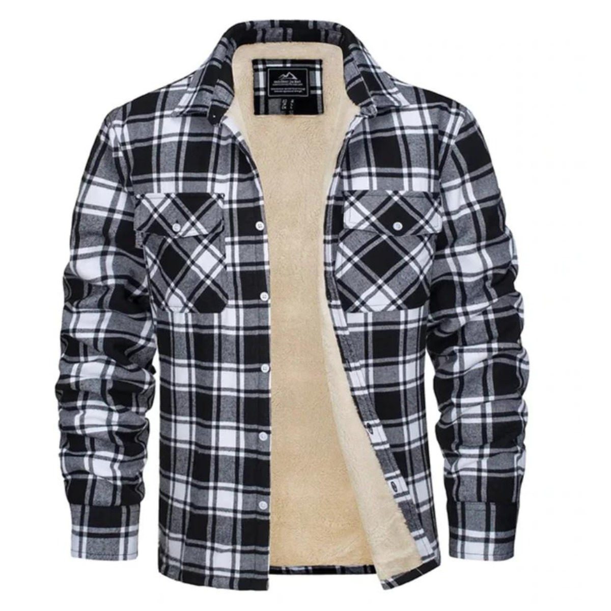 Men's Sherpa Lined Plaid Jacket