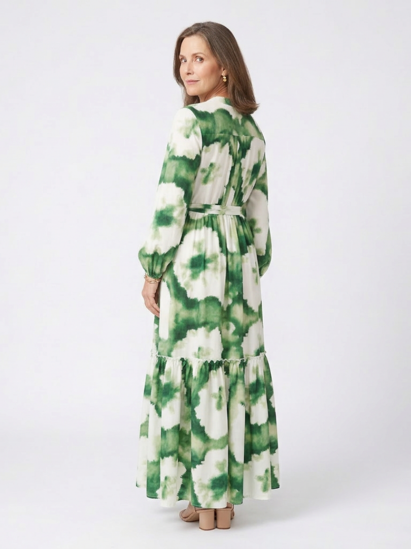 Camille | Tiered Tie Waist Maxi Dress