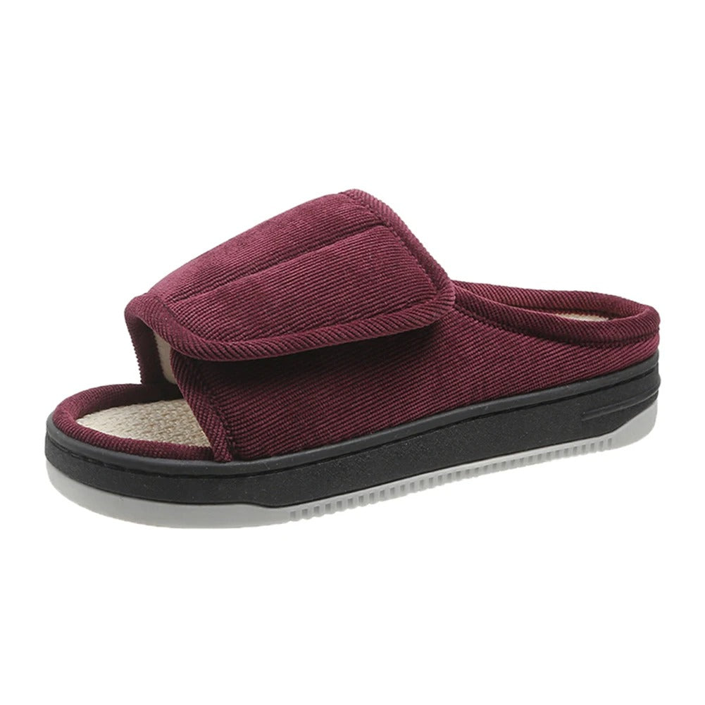 Extra Wide Comfort Slippers – Open Toe