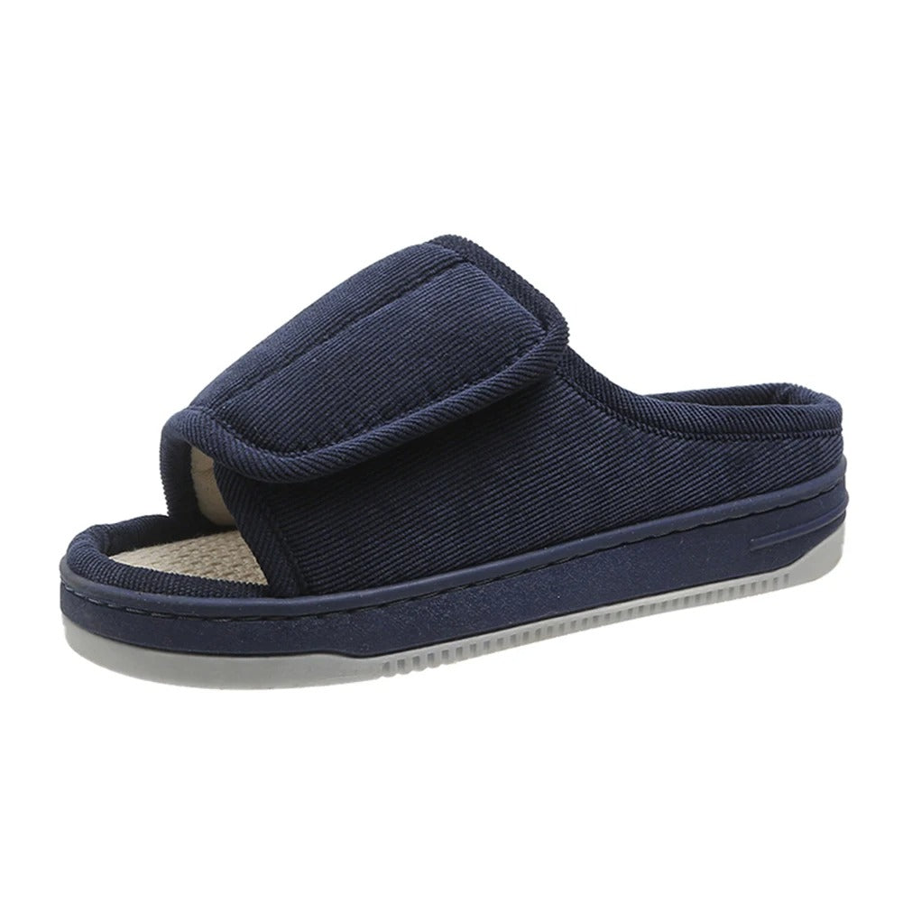 Extra Wide Comfort Slippers – Open Toe