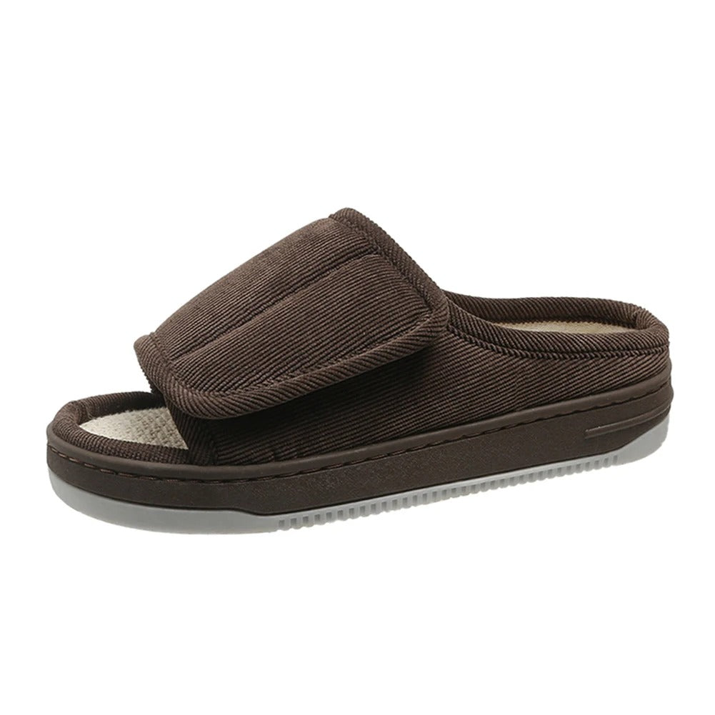 Extra Wide Comfort Slippers – Open Toe