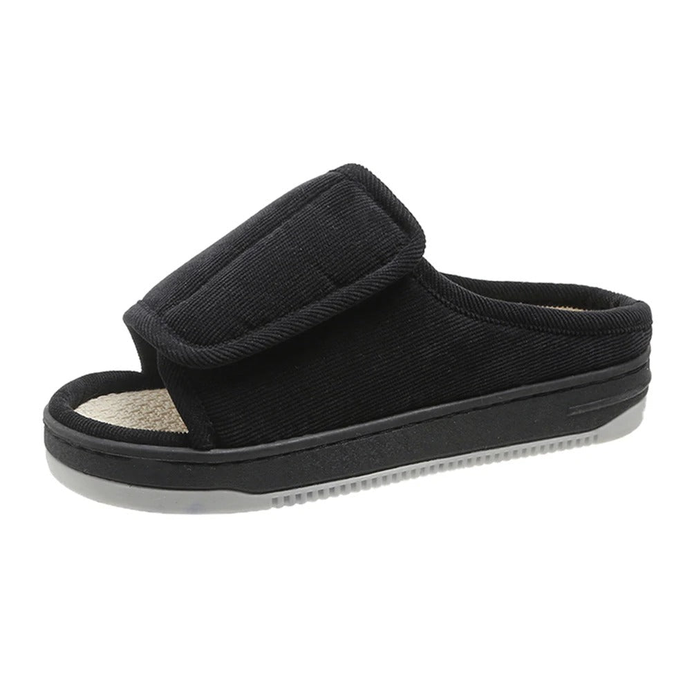 Extra Wide Comfort Slippers – Open Toe