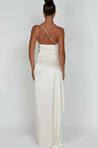 Diana One Shoulder Satin Maxi Dress