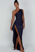 Diana One Shoulder Satin Maxi Dress