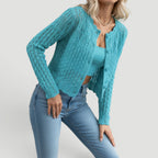 Women's Lightweight Open Knit Cardigan