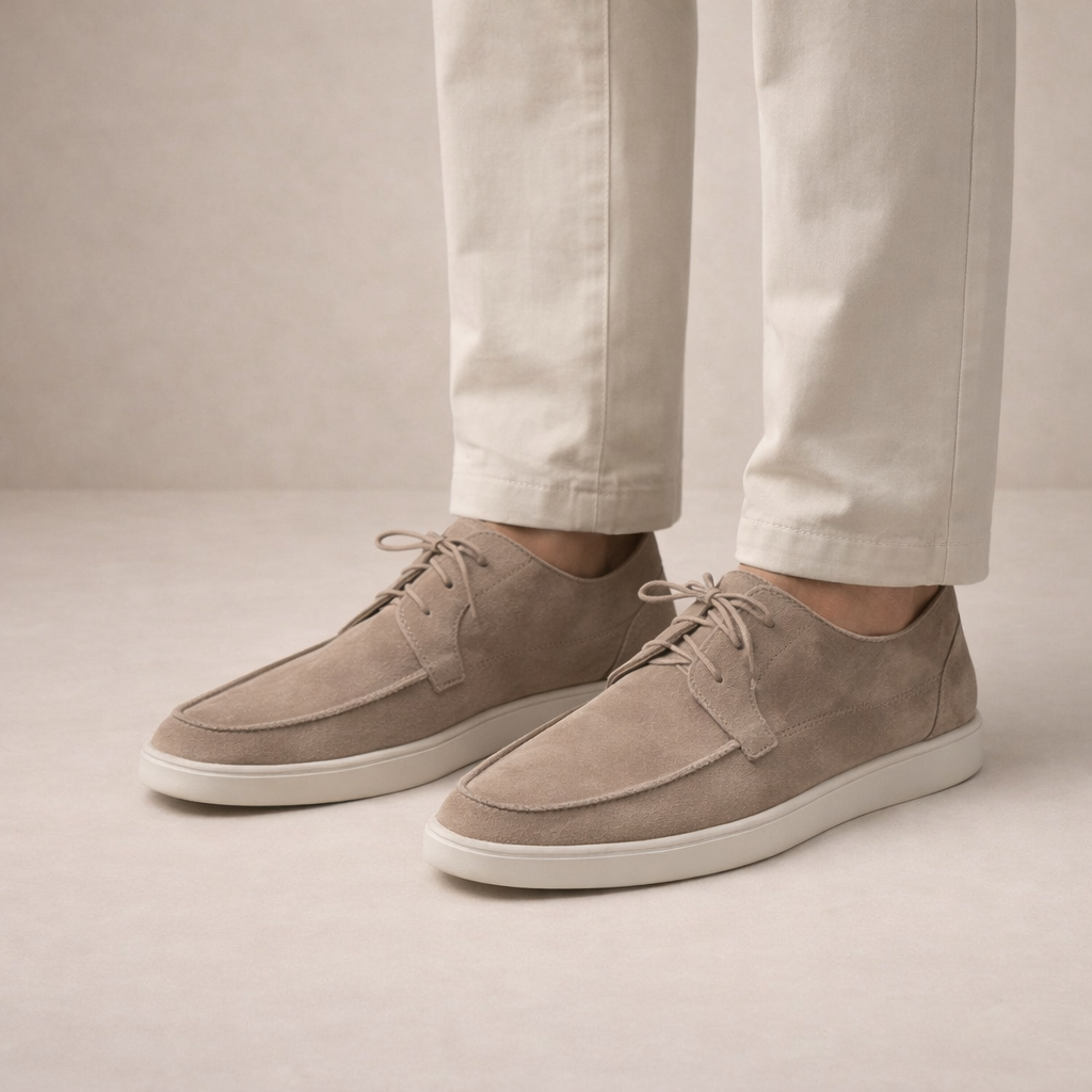 Men's Suede Lace Up Loafers