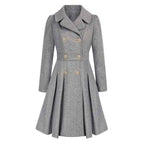 Women's Knee Length Flared Winter Coat