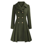 Women's Knee Length Flared Winter Coat
